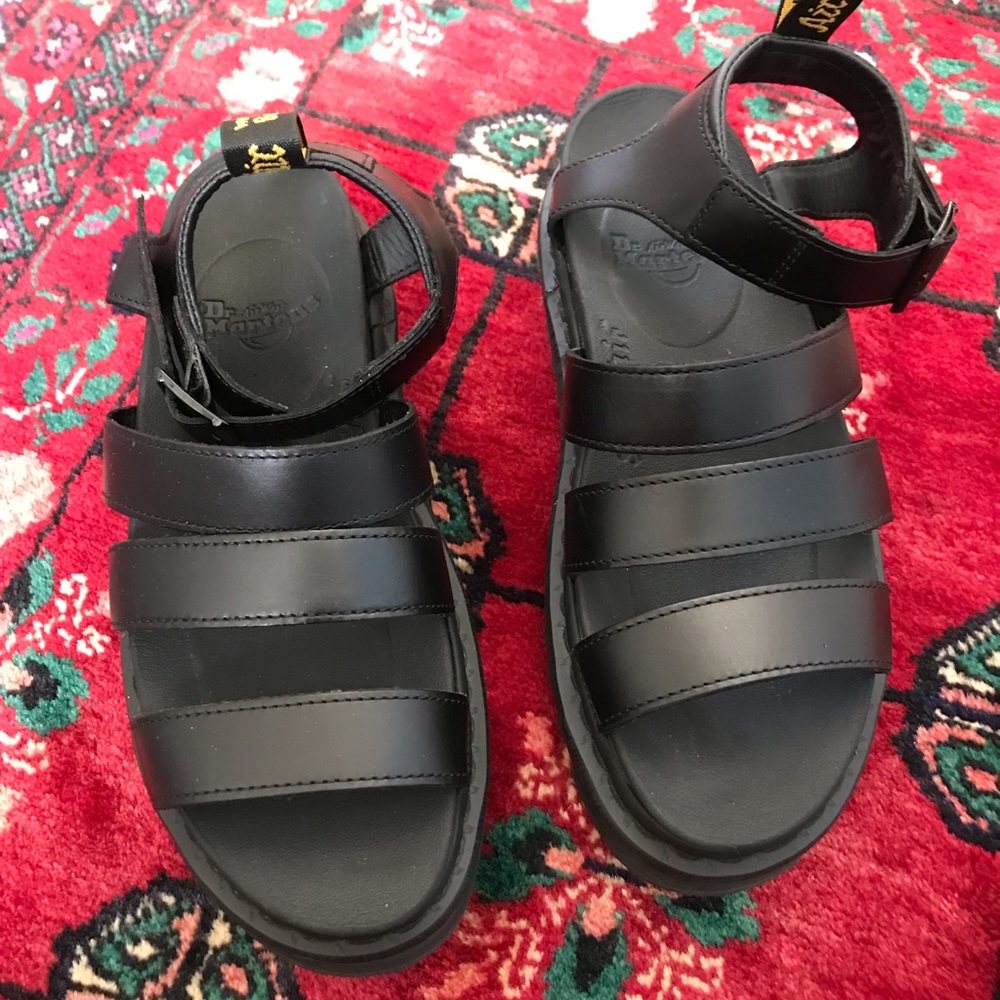 Dr Martens Brando Leather platform sandals